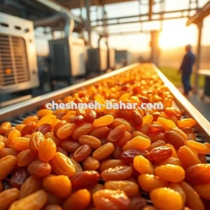 کشمش پلویی تولید صنعتی انگور ارگانیک در تهران