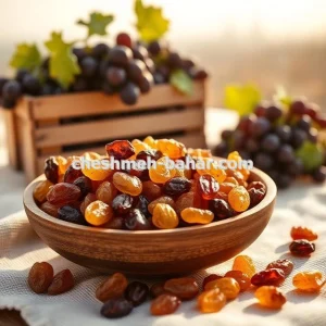 کشمش پلویی فرآوری انگور ارگانیک در تهران